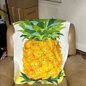 Vibrant Pineapple Print Tapestry - pineapple flag